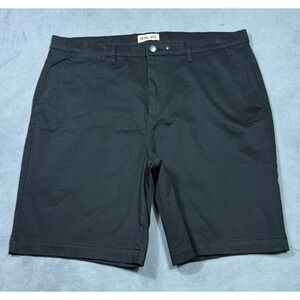 Devil Dog Chino Shorts Mens 40 Black Dungarees Stretch Black 9" Inseam Gorpcore